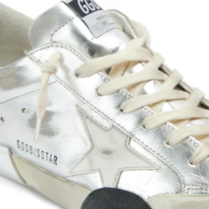 en ligne officielle GOLDEN GOOSE Baskets Homme Superstar Cuir Argenté Blanc 15