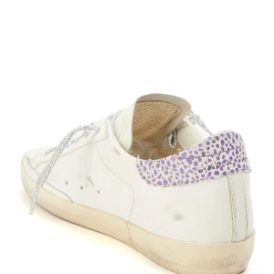 GOLDEN GOOSE Baskets Superstar Sérigraphie Cuir Blanc Glitter boutique en ligne france 16