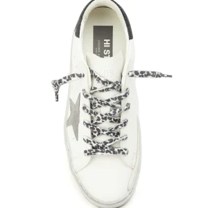 online boutique GOLDEN GOOSE Baskets Hi Star Cuir Blanc Noir 10