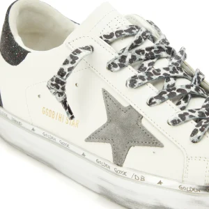 online boutique GOLDEN GOOSE Baskets Hi Star Cuir Blanc Noir 14