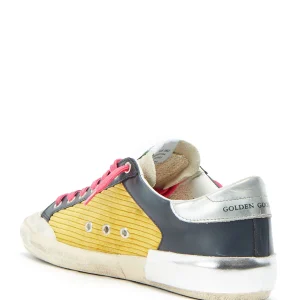 GOLDEN GOOSE Baskets Homme Superstar Cuir Moutarde Bleu prix de gros 10