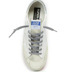 GOLDEN GOOSE Baskets Homme Superstar Sérigraphie Cuir Blanc Argenté a Prix Discount 8