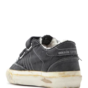 GOLDEN GOOSE Baskets Old School Coton Noir Blanc fashion pas cher 12