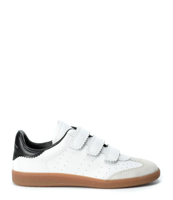 ISABEL MARANT Baskets Beth Cuir Blanc Large choix en ligne 1