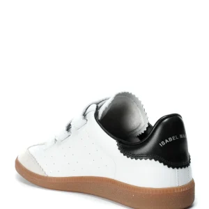 ISABEL MARANT Baskets Beth Cuir Blanc Large choix en ligne 9