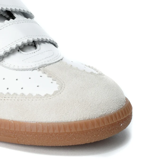 ISABEL MARANT Baskets Beth Cuir Blanc Large choix en ligne 4