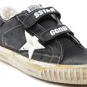 GOLDEN GOOSE Baskets Old School Coton Noir Blanc fashion pas cher 14