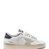 GOLDEN GOOSE Baskets Stardan Cuir Blanc Noir Les achats en ligne 16