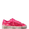 GOLDEN GOOSE Baskets Stardan Cuir Rose Fluo Large choix en ligne 20