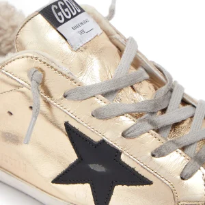 prix de gros GOLDEN GOOSE Baskets Superstar Mouton Cuir Doré 14