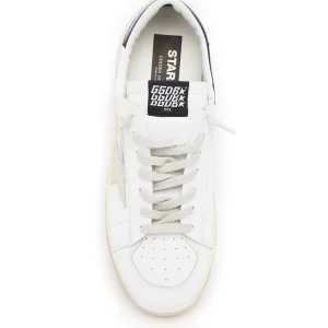 Les achats en ligne GOLDEN GOOSE Baskets Homme Stardan Cuir Blanc Noir 12