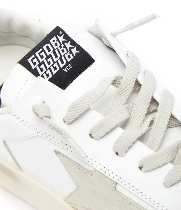 Les achats en ligne GOLDEN GOOSE Baskets Homme Stardan Cuir Blanc Noir 5