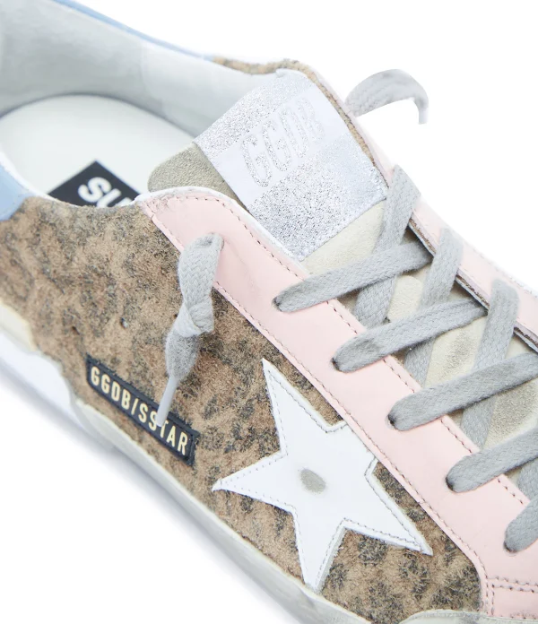 GOLDEN GOOSE Baskets Superstar Cuir Léopard france en ligne 5