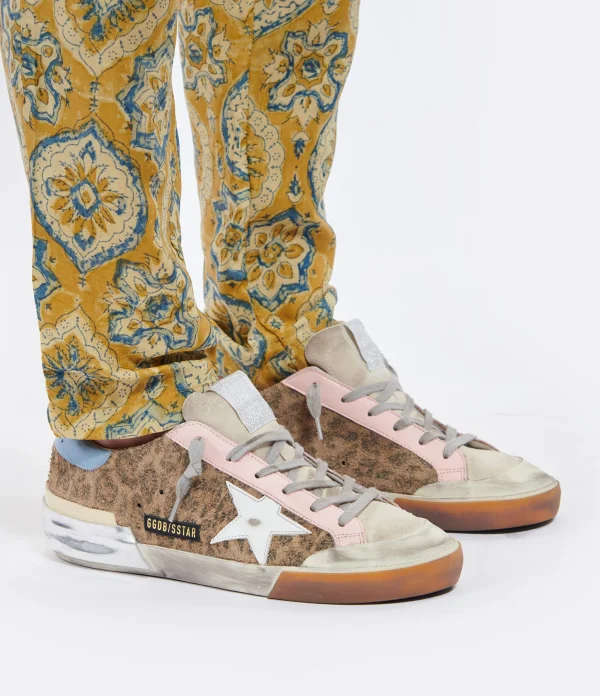 GOLDEN GOOSE Baskets Superstar Cuir Léopard france en ligne 6