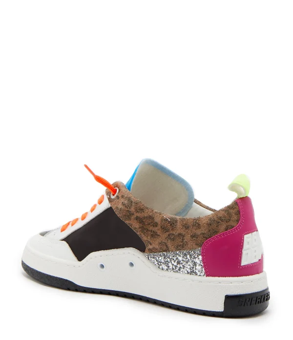 GOLDEN GOOSE Baskets Yeah Cuir Suédé Léopard Multicolore boutique 4