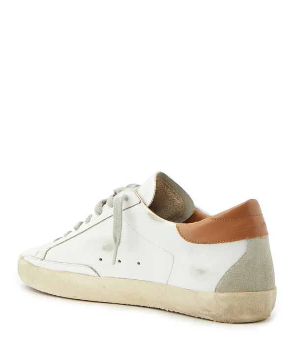 REMISE allant jusqu. GOLDEN GOOSE Baskets Superstar Cuir Blanc Marron 4