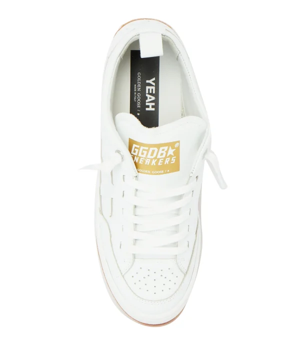 GOLDEN GOOSE Baskets Yeah Cuir Blanc styles dernier cri 4