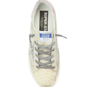 GOLDEN GOOSE Baskets Superstar Maille Crème Glitter comparez les prix 10