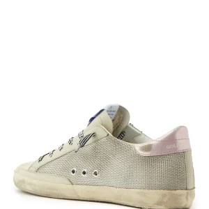 GOLDEN GOOSE Baskets Superstar Maille Crème Glitter comparez les prix 12