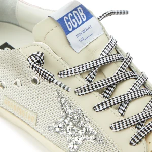 GOLDEN GOOSE Baskets Superstar Maille Crème Glitter comparez les prix 14