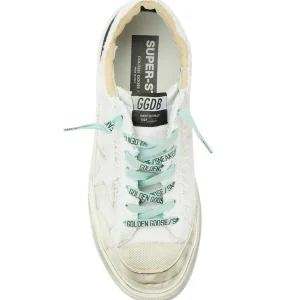 GOLDEN GOOSE Baskets Homme Superstar Toile Blanc Noir magasin en ligne 8