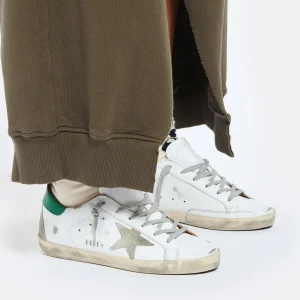 GOLDEN GOOSE Baskets Superstar Cuir Blanc Vert économies garanties 16