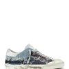 GOLDEN GOOSE Baskets Homme Superstar Cuir Denim Bleu Clair Blanc Authentic Original licence 14