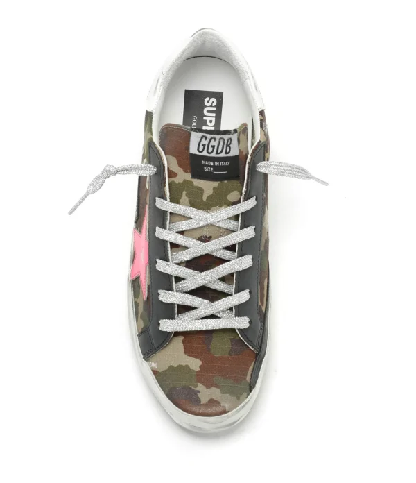 GOLDEN GOOSE Baskets Superstar Cuir Militaire Meilleur Prix Garanti 3