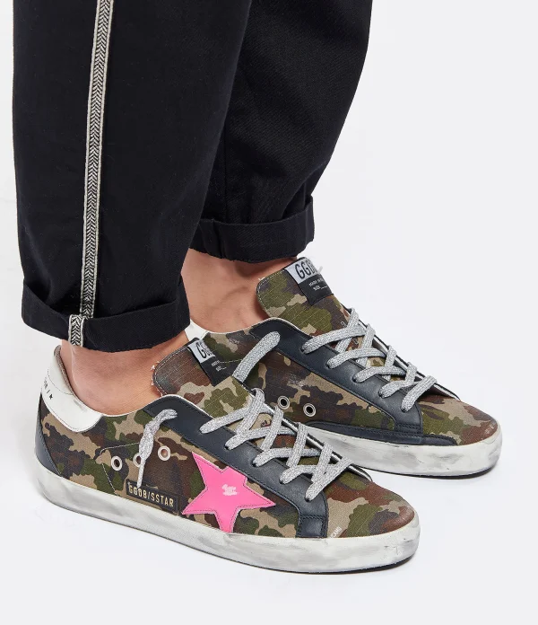 GOLDEN GOOSE Baskets Superstar Cuir Militaire Meilleur Prix Garanti 6