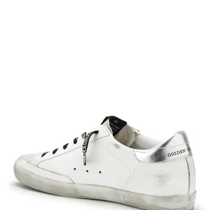 REMISE GOLDEN GOOSE Baskets Superstar Cuir Blanc Argenté 15