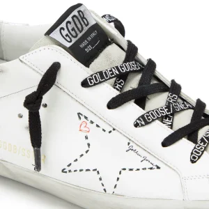 REMISE GOLDEN GOOSE Baskets Superstar Cuir Blanc Argenté 17