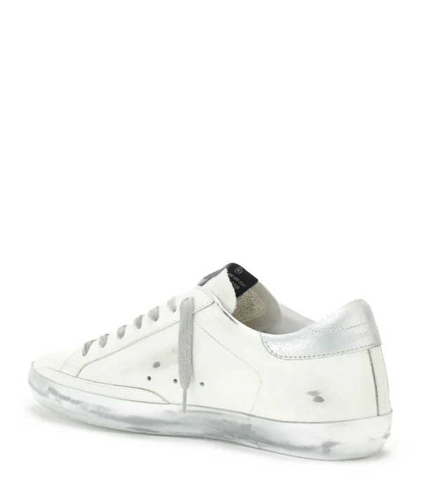 GOLDEN GOOSE Baskets Superstar Cuir Laminé Blanc solde en ligne 4