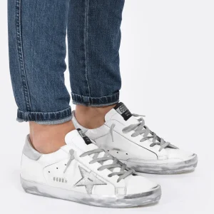 GOLDEN GOOSE Baskets Superstar Cuir Laminé Blanc solde en ligne 17