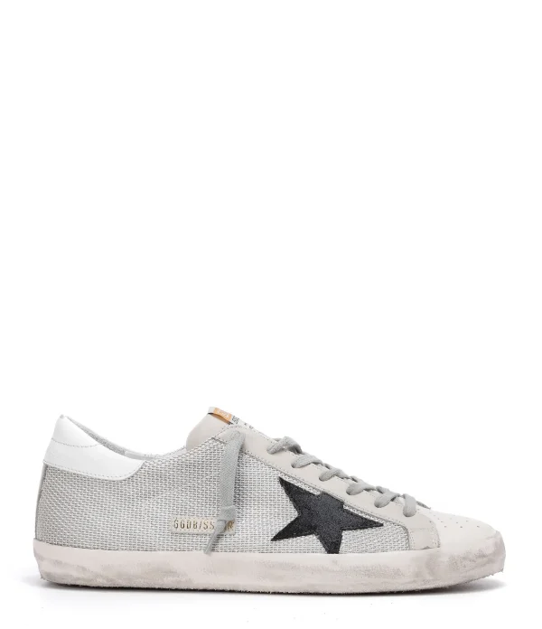 GOLDEN GOOSE Baskets Superstar Maille Argenté magasin 1