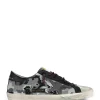 magasin pour GOLDEN GOOSE Baskets Homme Superstar Cuir Camouflage Gris 28