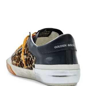 vente pas cher GOLDEN GOOSE Baskets Homme Superstar Cuir Pony Léopard 11