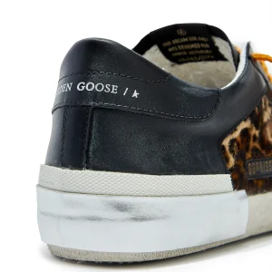 vente pas cher GOLDEN GOOSE Baskets Homme Superstar Cuir Pony Léopard 13