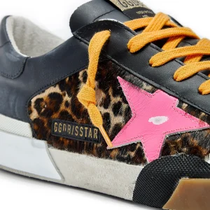 vente pas cher GOLDEN GOOSE Baskets Homme Superstar Cuir Pony Léopard 15