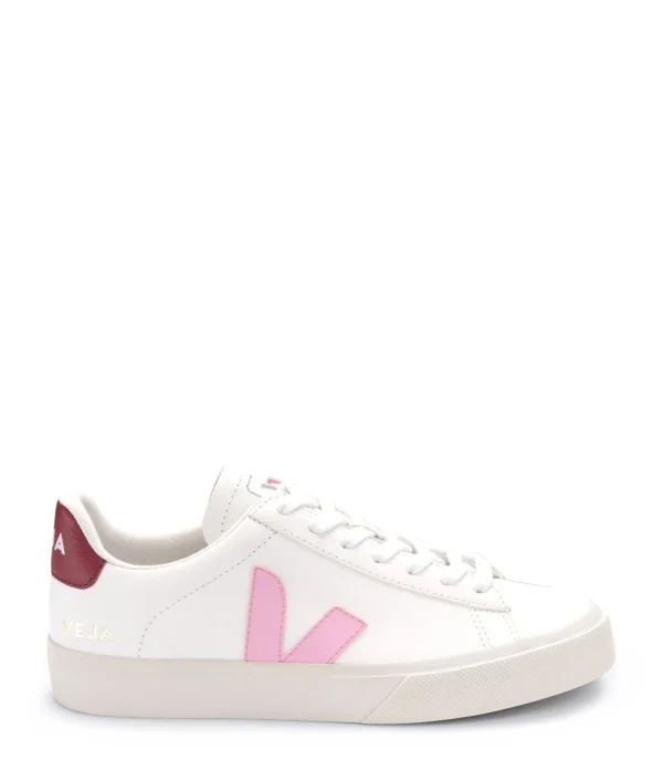 VEJA Baskets Campo Chromefree Blanc Rose Guimauve en promotion 1