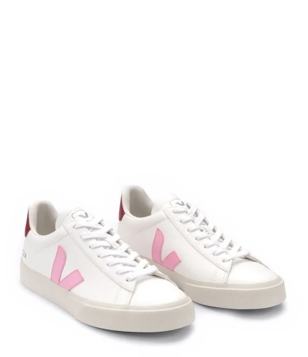 VEJA Baskets Campo Chromefree Blanc Rose Guimauve en promotion 3