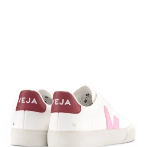 VEJA Baskets Campo Chromefree Blanc Rose Guimauve en promotion 12