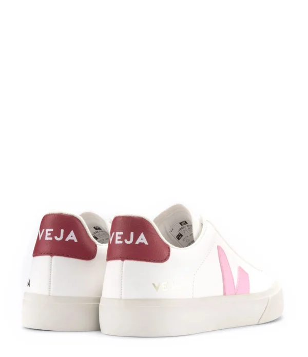 VEJA Baskets Campo Chromefree Blanc Rose Guimauve en promotion 4