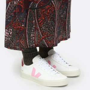 VEJA Baskets Campo Chromefree Blanc Rose Guimauve en promotion 14