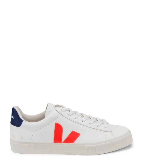 excellent qulity VEJA Baskets Campo Chromefree Blanc Orange Fluo 1