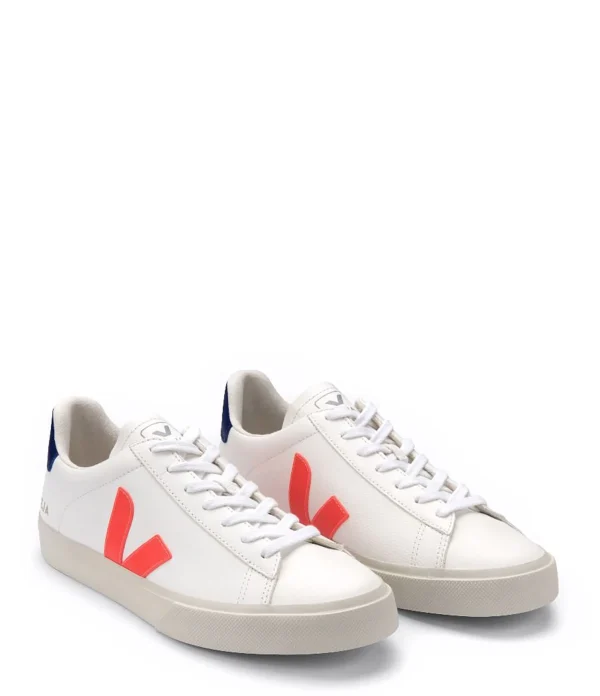 excellent qulity VEJA Baskets Campo Chromefree Blanc Orange Fluo 3