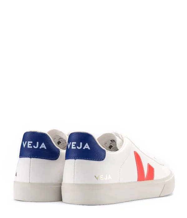 excellent qulity VEJA Baskets Campo Chromefree Blanc Orange Fluo 4