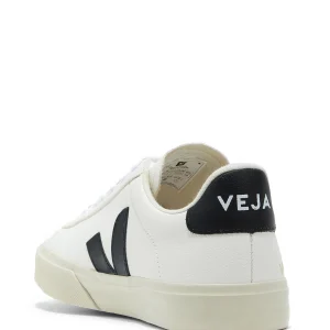 VEJA Baskets Campo Chromefree Cuir Blanc Noir boutiqued pas cher 13