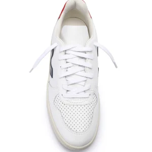 VEJA Baskets V-10 Cuir Blanc Nautico Pekin soldes ligne 13