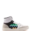 mode pas cher Baskets Montantes Blanc Noir, Collaboration Missoni X ACBC 14