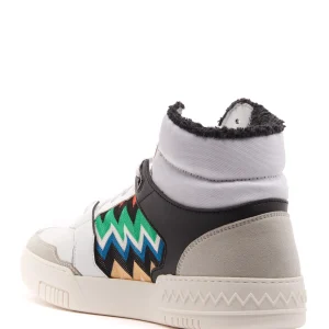 mode pas cher Baskets Montantes Blanc Noir, Collaboration Missoni X ACBC 13